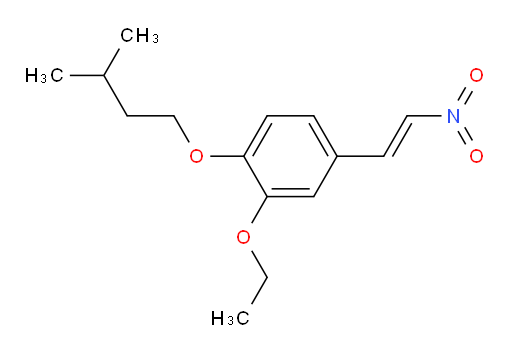 (E)-2-ethoxy-1-(isopentyloxy)-4-(2-nitrovinyl)benzene