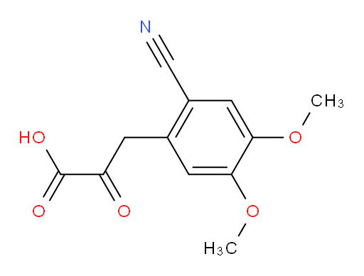 3-(2-cyano-4,5-dimethoxyphenyl)-2-oxopropanoic acid