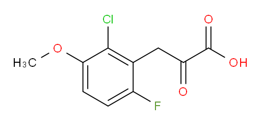 3-(2-chloro-6-fluoro-3-methoxyphenyl)-2-oxopropanoic acid