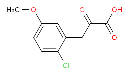 3-(2-chloro-5-methoxyphenyl)-2-oxopropanoic acid