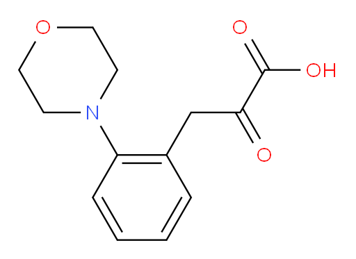 3-(2-morpholinophenyl)-2-oxopropanoic acid