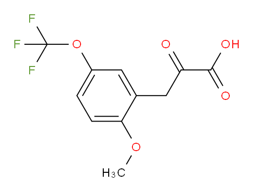 3-(2-methoxy-5-(trifluoromethoxy)phenyl)-2-oxopropanoic acid
