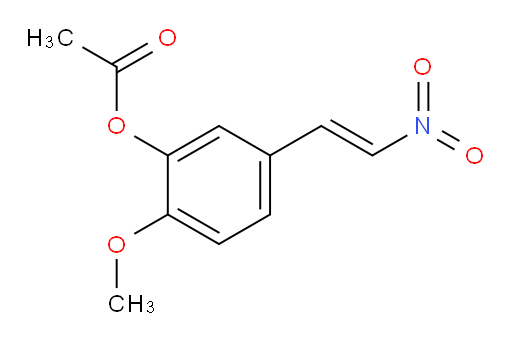 (E)-2-methoxy-5-(2-nitrovinyl)phenyl acetate