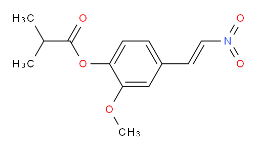 (E)-2-methoxy-4-(2-nitrovinyl)phenyl isobutyrate