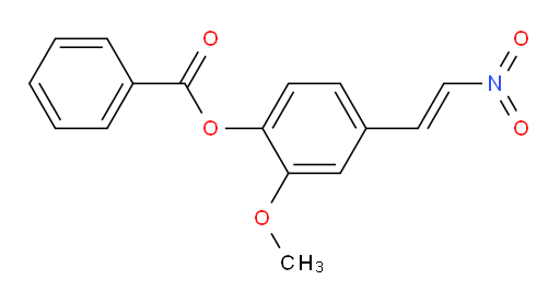(E)-2-methoxy-4-(2-nitrovinyl)phenyl benzoate