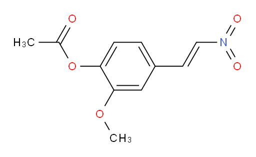 (E)-2-methoxy-4-(2-nitrovinyl)phenyl acetate