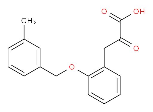 3-(2-((3-methylbenzyl)oxy)phenyl)-2-oxopropanoic acid