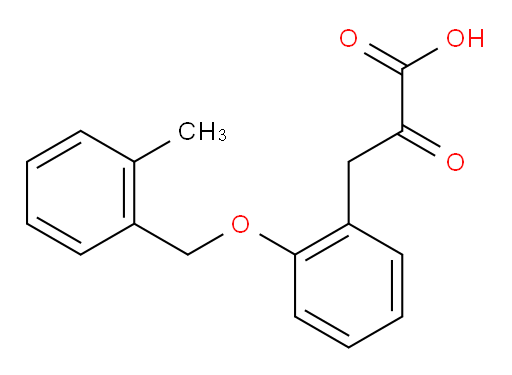 3-(2-((2-methylbenzyl)oxy)phenyl)-2-oxopropanoic acid