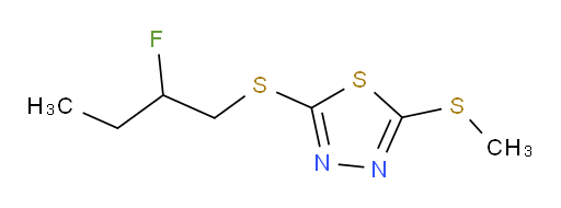 2-((2-fluorobutyl)thio)-5-(methylthio)-1,3,4-thiadiazole