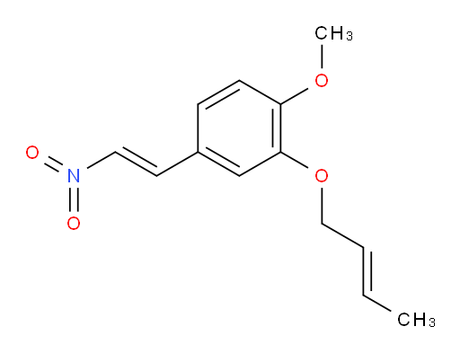 2-((E)-but-2-en-1-yloxy)-1-methoxy-4-((E)-2-nitrovinyl)benzene