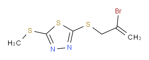 2-((2-bromoallyl)thio)-5-(methylthio)-1,3,4-thiadiazole