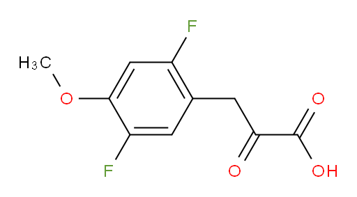 3-(2,5-difluoro-4-methoxyphenyl)-2-oxopropanoic acid