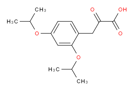 3-(2,4-diisopropoxyphenyl)-2-oxopropanoic acid