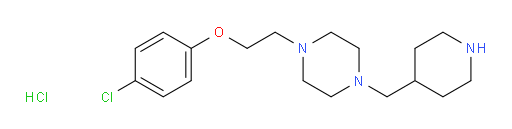 1-(2-(4-chlorophenoxy)ethyl)-4-(piperidin-4-ylmethyl)piperazine hydrochloride