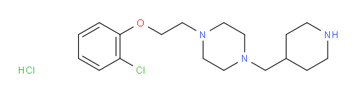 1-(2-(2-chlorophenoxy)ethyl)-4-(piperidin-4-ylmethyl)piperazine hydrochloride