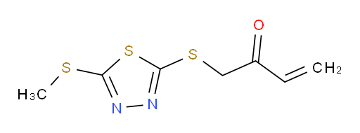 1-((5-(methylthio)-1,3,4-thiadiazol-2-yl)thio)but-3-en-2-one