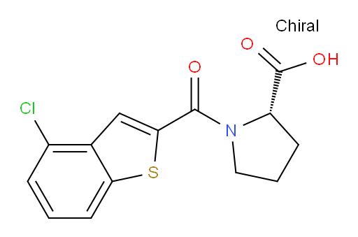 (S)-1-(4-chlorobenzo[b]thiophene-2-carbonyl)pyrrolidine-2-carboxylic acid