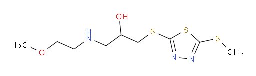 1-((2-methoxyethyl)amino)-3-((5-(methylthio)-1,3,4-thiadiazol-2-yl)thio)propan-2-ol