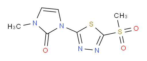 1-methyl-3-(5-(methylsulfonyl)-1,3,4-thiadiazol-2-yl)-1H-imidazol-2(3H)-one