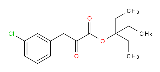 3-ethylpentan-3-yl 3-(3-chlorophenyl)-2-oxopropanoate