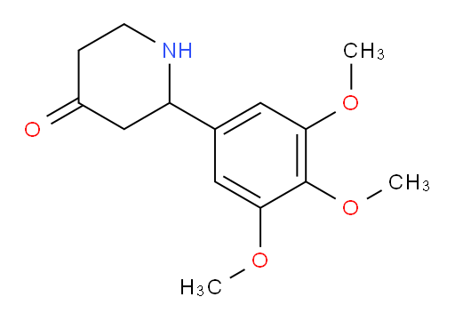 2-(3,4,5-trimethoxyphenyl)piperidin-4-one