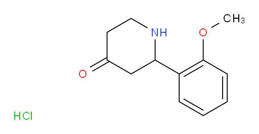2-(2-methoxyphenyl)piperidin-4-one hydrochloride