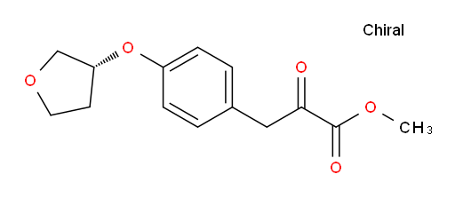 (R)-methyl 2-oxo-3-(4-((tetrahydrofuran-3-yl)oxy)phenyl)propanoate