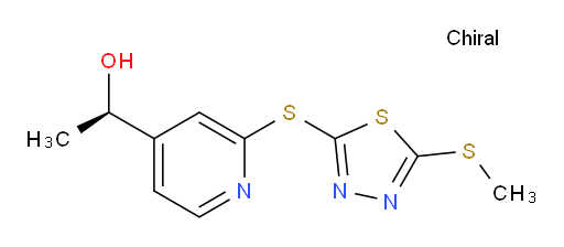 (R)-1-(2-((5-(methylthio)-1,3,4-thiadiazol-2-yl)thio)pyridin-4-yl)ethanol