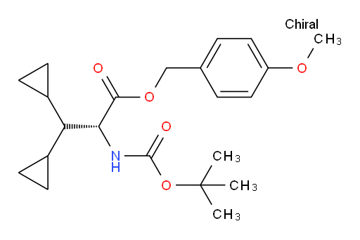 (R)-4-methoxybenzyl 2-((tert-butoxycarbonyl)amino)-3,3-dicyclopropylpropanoate