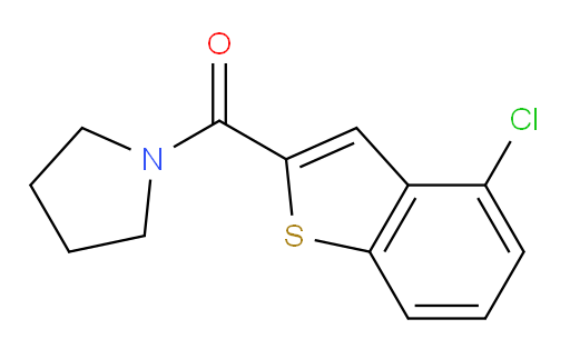 (4-chlorobenzo[b]thiophen-2-yl)(pyrrolidin-1-yl)methanone
