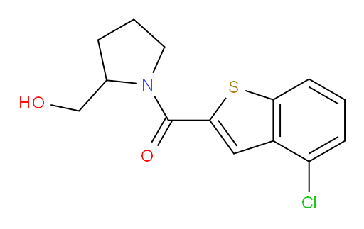 (4-chlorobenzo[b]thiophen-2-yl)(2-(hydroxymethyl)pyrrolidin-1-yl)methanone