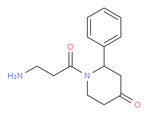 1-(3-aminopropanoyl)-2-phenylpiperidin-4-one