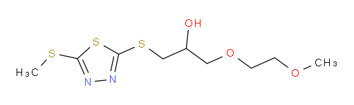 1-(2-methoxyethoxy)-3-((5-(methylthio)-1,3,4-thiadiazol-2-yl)thio)propan-2-ol