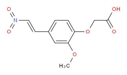 (E)-2-(2-methoxy-4-(2-nitrovinyl)phenoxy)acetic acid