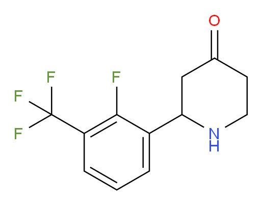 2-(2-fluoro-3-(trifluoromethyl)phenyl)piperidin-4-one