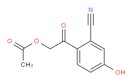 2-(2-cyano-4-hydroxyphenyl)-2-oxoethyl acetate