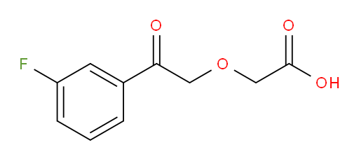 2-(2-(3-fluorophenyl)-2-oxoethoxy)acetic acid