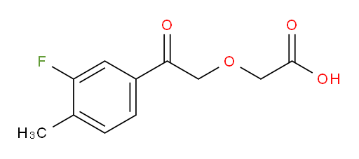2-(2-(3-fluoro-4-methylphenyl)-2-oxoethoxy)acetic acid