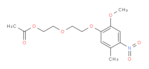2-(2-(2-methoxy-5-methyl-4-nitrophenoxy)ethoxy)ethyl acetate