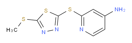 2-((5-(methylthio)-1,3,4-thiadiazol-2-yl)thio)pyridin-4-amine