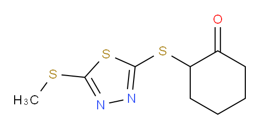 2-((5-(methylthio)-1,3,4-thiadiazol-2-yl)thio)cyclohexanone