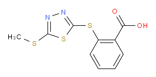 2-((5-(methylthio)-1,3,4-thiadiazol-2-yl)thio)benzoic acid