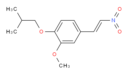(E)-1-isobutoxy-2-methoxy-4-(2-nitrovinyl)benzene