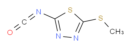 2-isocyanato-5-(methylthio)-1,3,4-thiadiazole