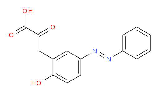 (E)-3-(2-hydroxy-5-(phenyldiazenyl)phenyl)-2-oxopropanoic acid