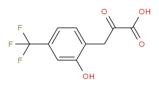 3-(2-hydroxy-4-(trifluoromethyl)phenyl)-2-oxopropanoic acid