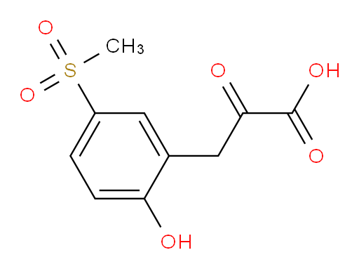 3-(2-hydroxy-5-(methylsulfonyl)phenyl)-2-oxopropanoic acid