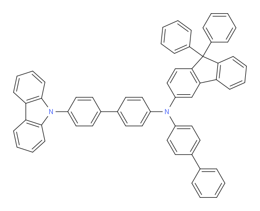 N-(4'-(9H-carbazol-9-yl)-[1,1'-biphenyl]-4-yl)-N-([1,1'-biphenyl]-4-yl)-9,9-diphenyl-9H-fluoren-3-amine