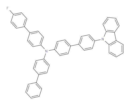 N-(4'-(9H-carbazol-9-yl)-[1,1'-biphenyl]-4-yl)-N-([1,1'-biphenyl]-4-yl)-4'-fluoro-[1,1'-biphenyl]-4-amine