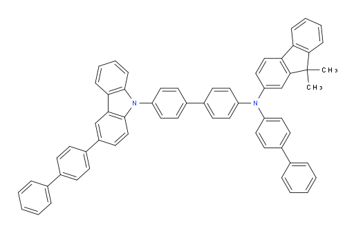 N-([1,1'-biphenyl]-4-yl)-N-(4'-(3-([1,1'-biphenyl]-4-yl)-9H-carbazol-9-yl)-[1,1'-biphenyl]-4-yl)-9,9-dimethyl-9H-fluoren-2-amine